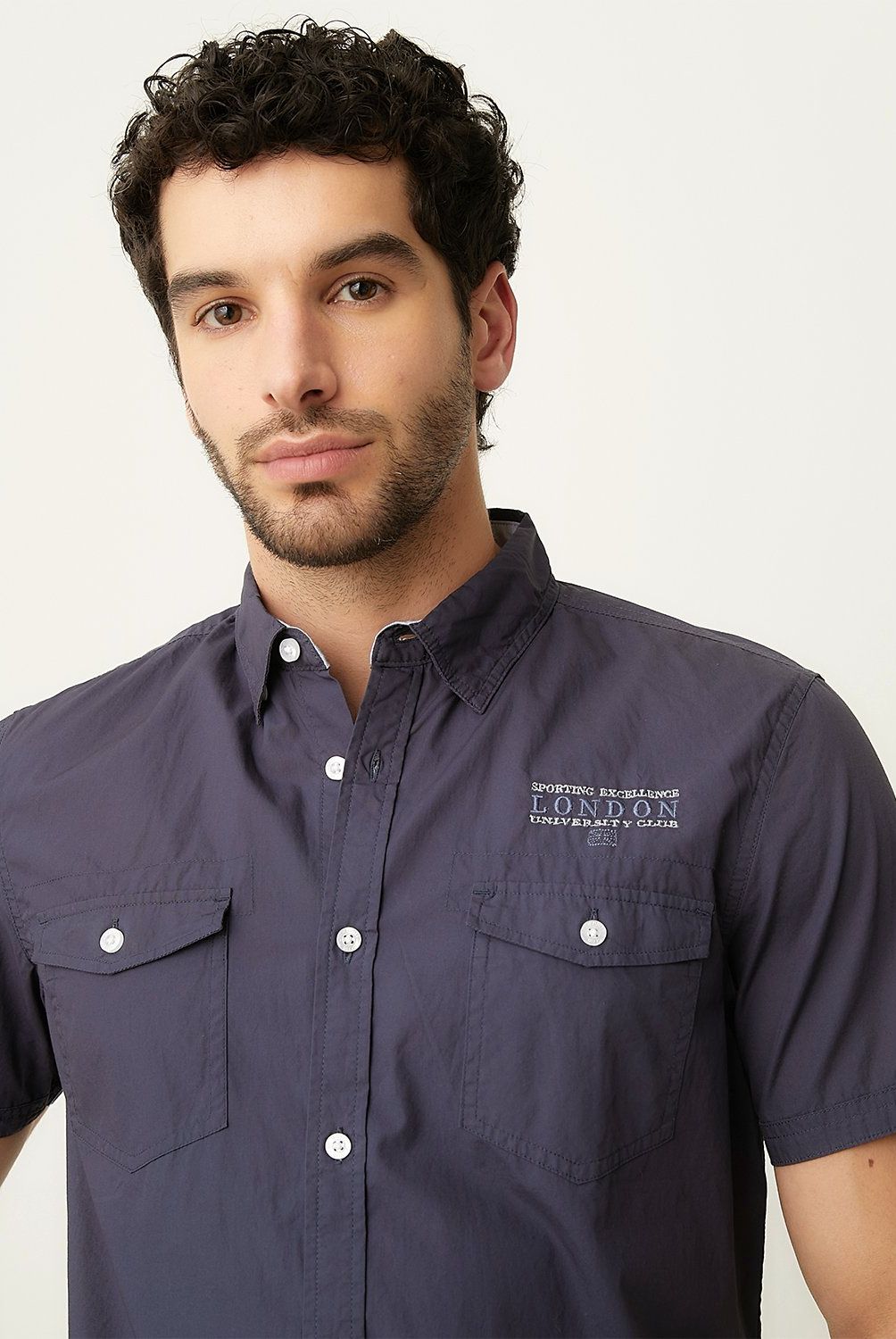 UNIVERSITY CLUB - Camisa Casual Hombre University Club Slim Fit Algodón