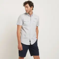 UNIVERSITY CLUB - Camisa Casual Hombre Slim Fit Algodón