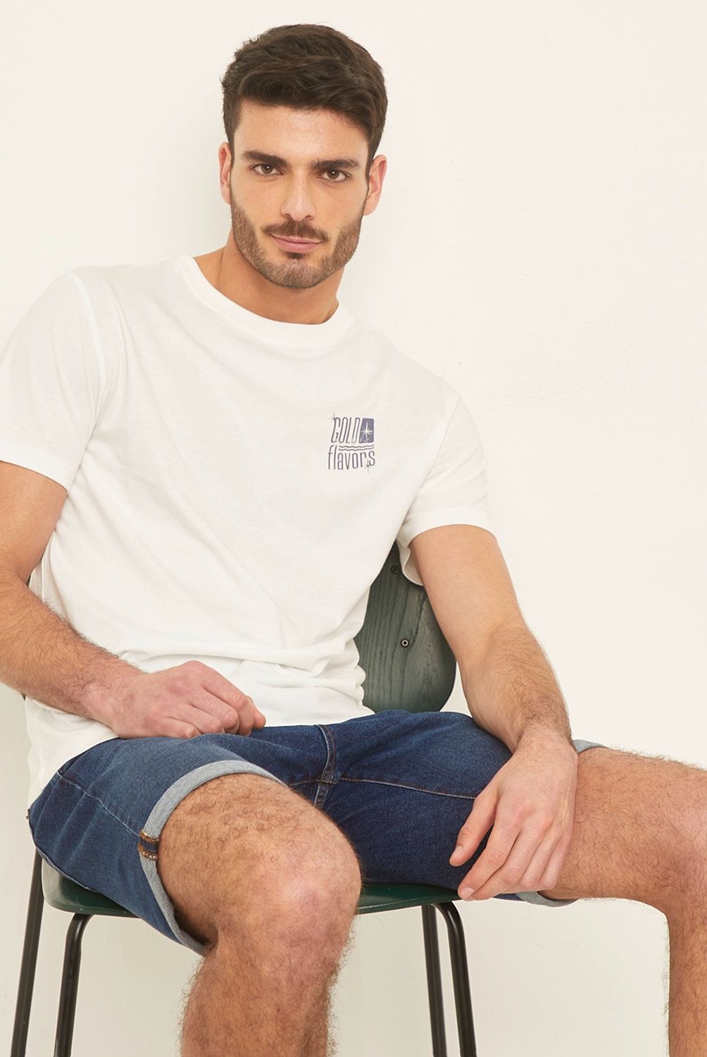 BASEMENT - Polera Manga Corta Algodón Relax Hombre Basement
