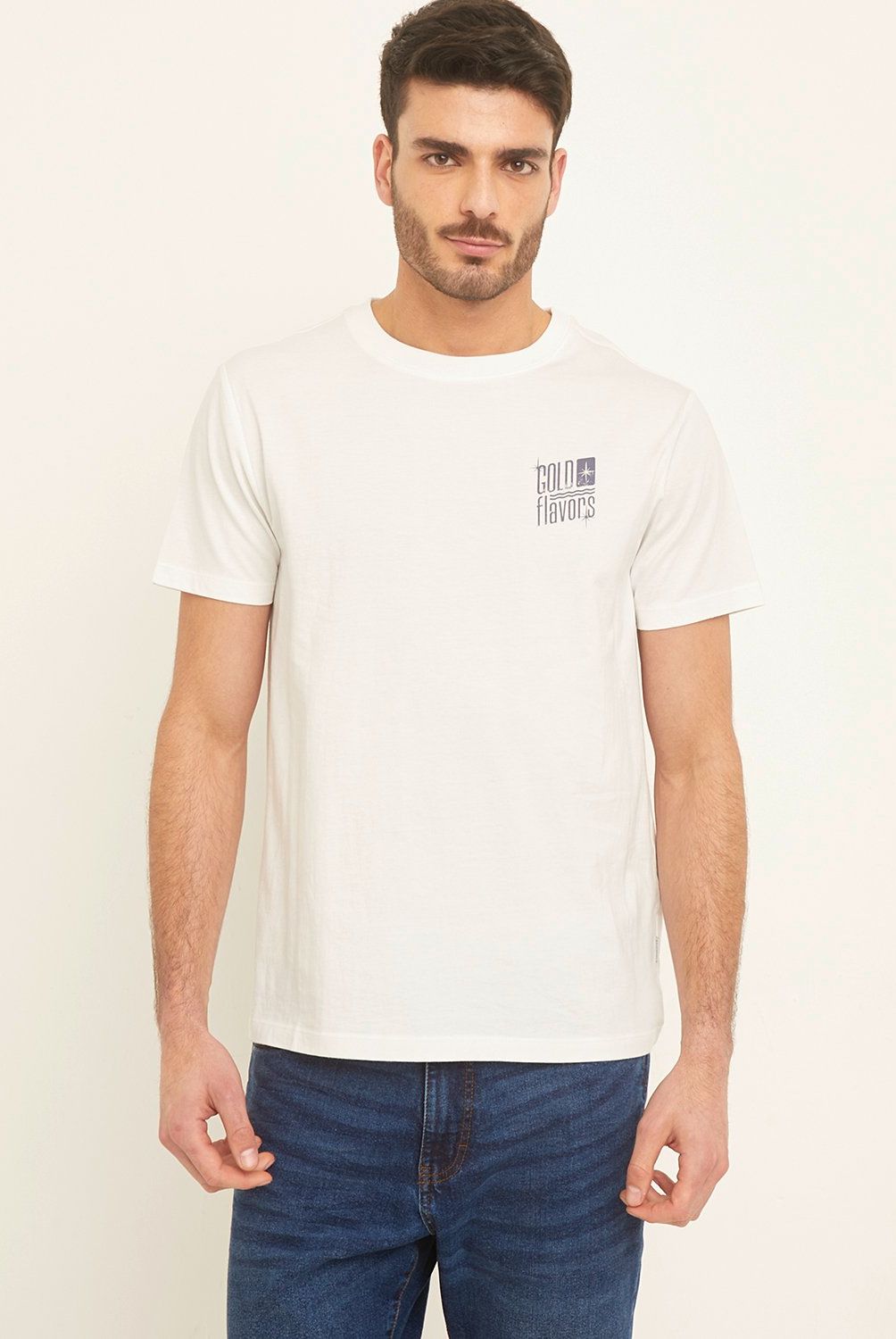 BASEMENT - Polera Manga Corta Algodón Relax Hombre Basement