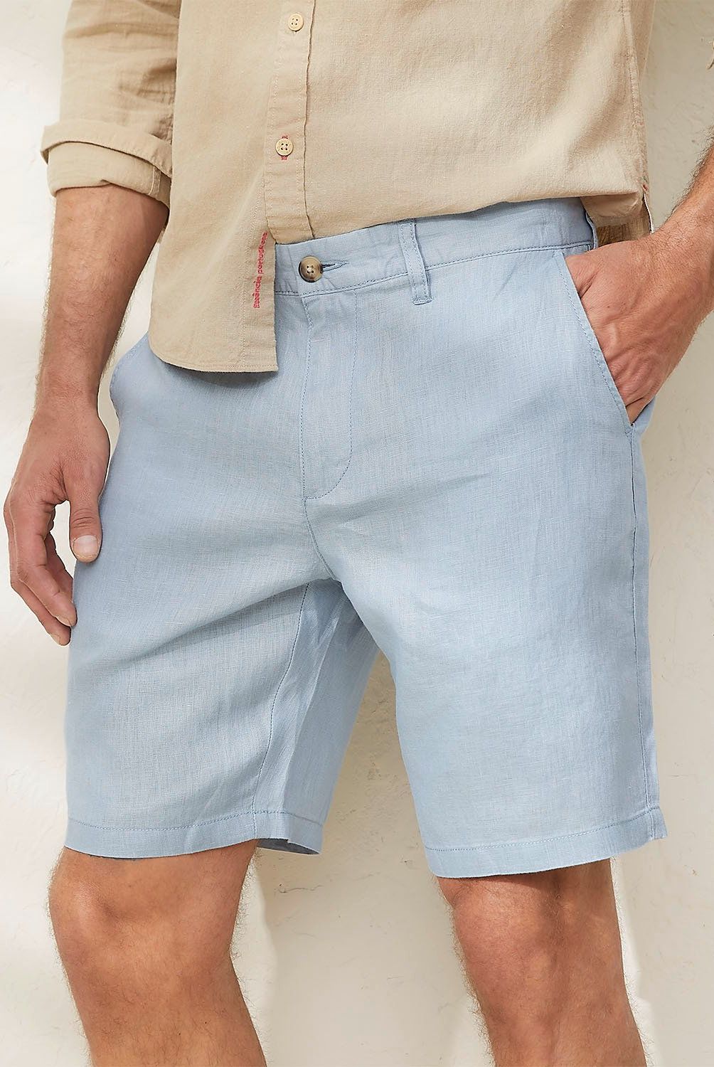 CASCAIS - Bermuda Chino Lino Regular Fit Hombre Cascais