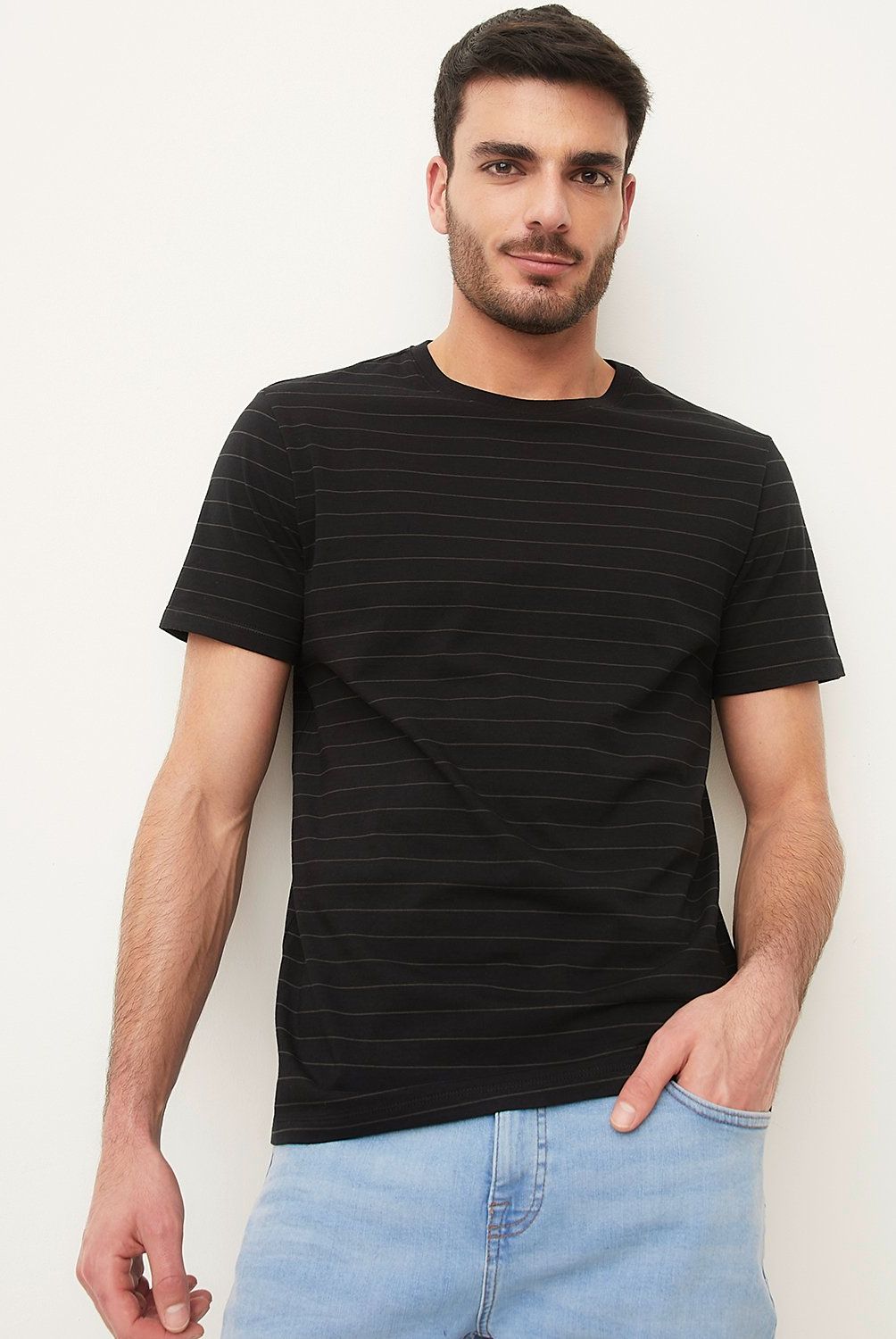 BASEMENT - Polera Manga Corta Algodón Hombre Basement