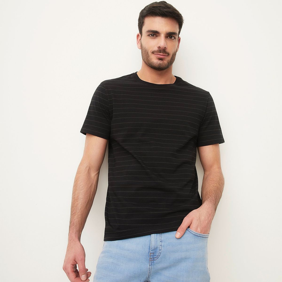 BASEMENT - Polera Manga Corta Algodón Hombre Basement