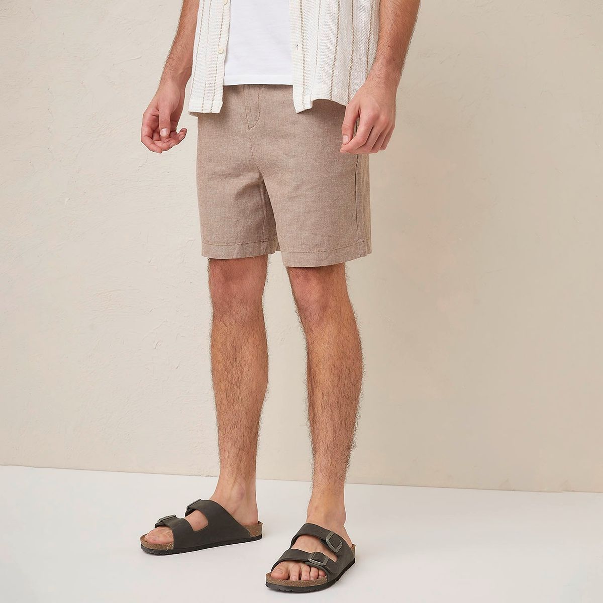 BASEMENT - Bermuda Chino Lino Hombre Basement