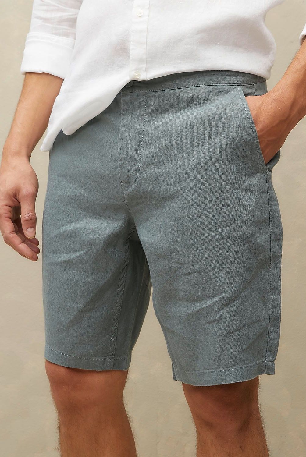 WOLF&HANK - Bermuda Chino Lino Regular Fit Hombre Wolf&Hank