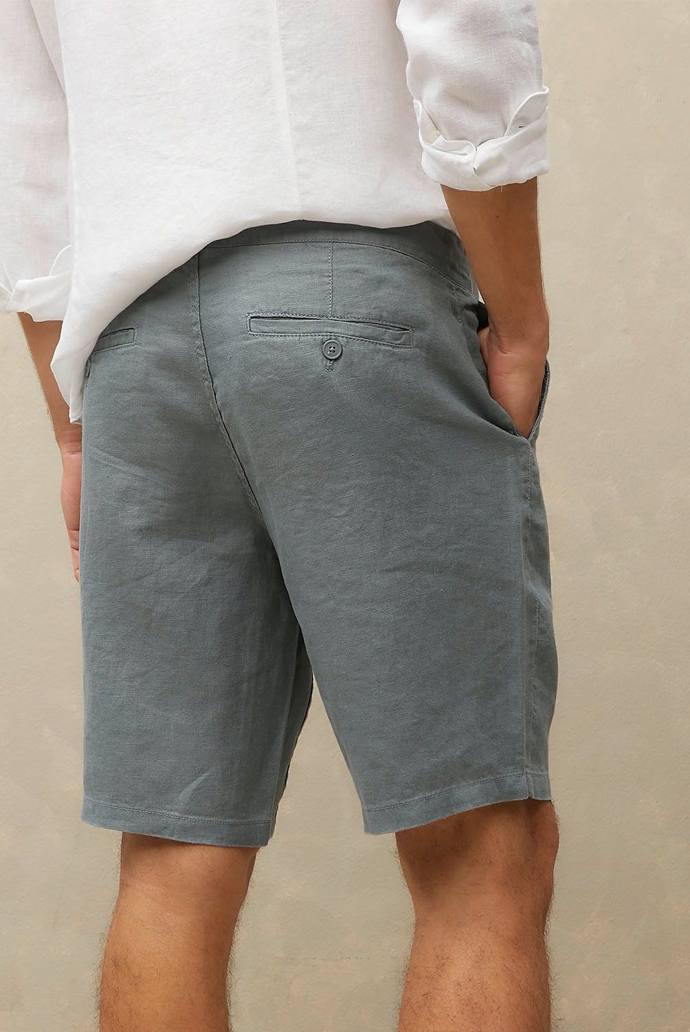 WOLF&HANK - Bermuda Chino Lino Regular Fit Hombre Wolf&Hank