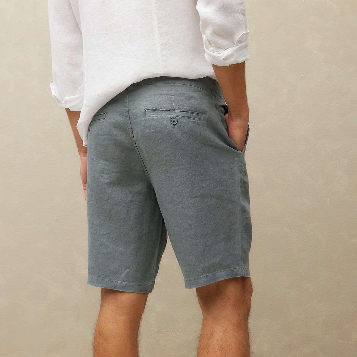 WOLF&HANK - Bermuda Chino Lino Regular Fit Hombre Wolf&Hank