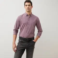 WOLF&HANK - Camisa Casual Slim Fit Algodón Hombre