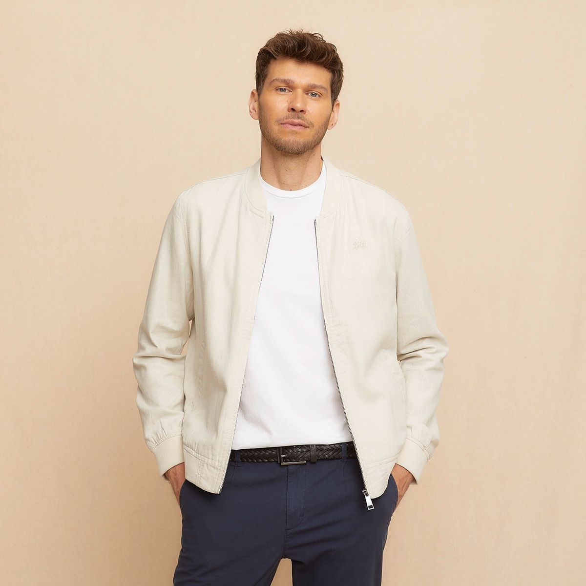 LA MARTINA - Chaqueta Sin Mangas Lino Regular Fit Hombre La Martina