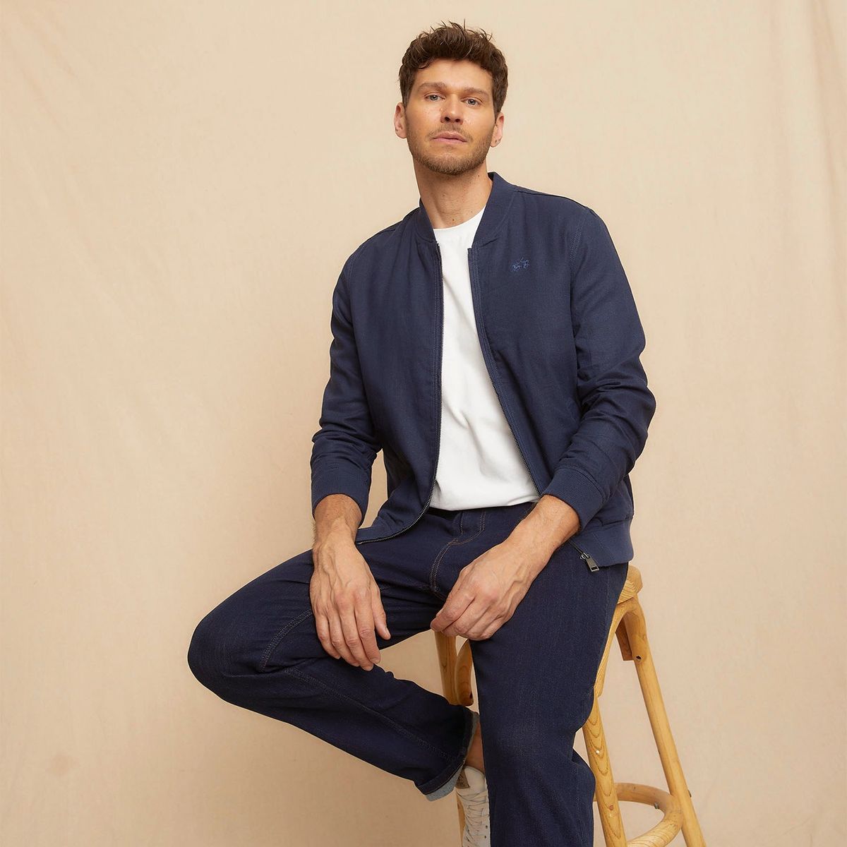 LA MARTINA - Chaqueta Sin Mangas Lino Regular Fit Hombre La Martina