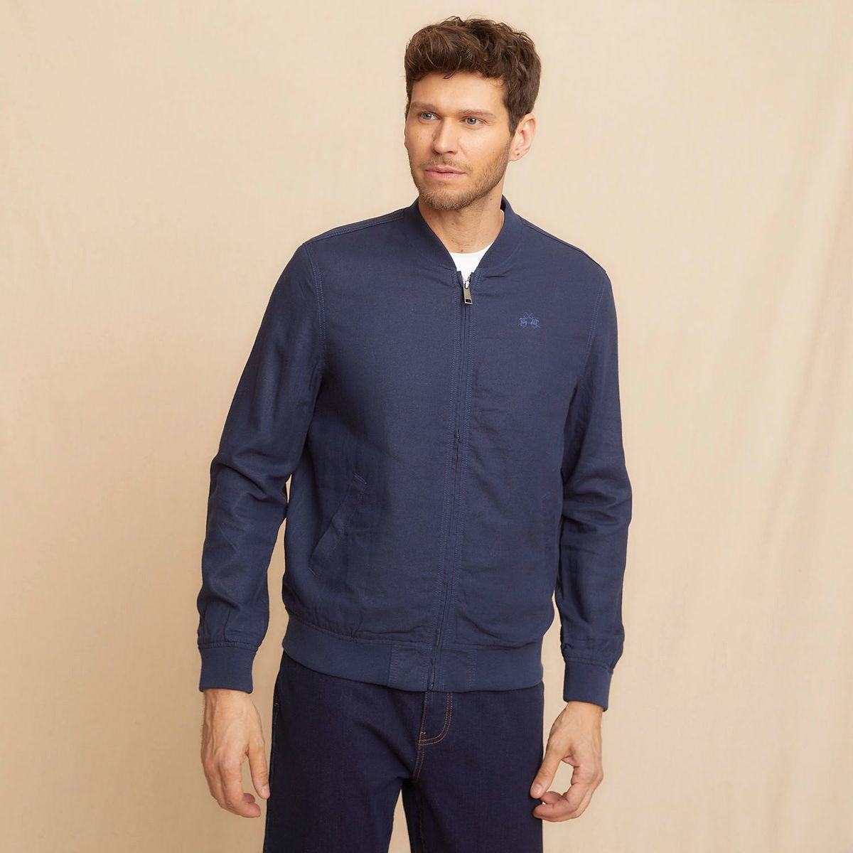 LA MARTINA - Chaqueta Sin Mangas Lino Regular Fit Hombre La Martina