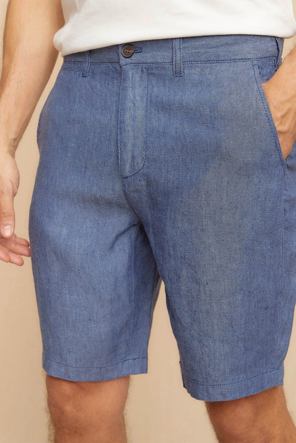 LA MARTINA - Bermuda Chino Lino Regular Fit Hombre La Martina