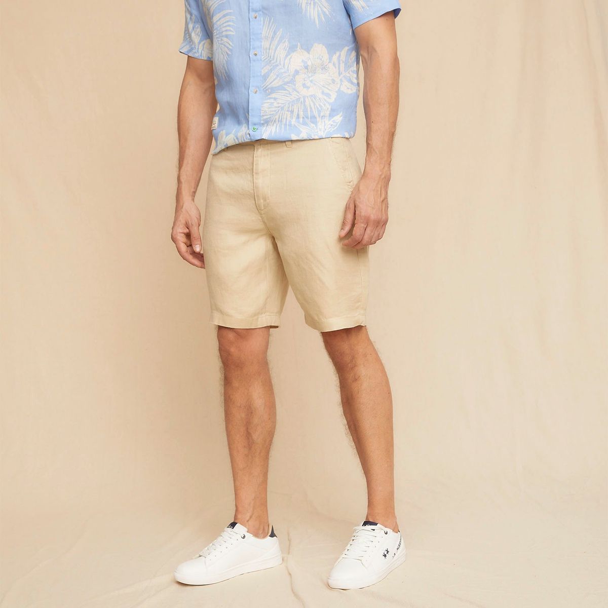 LA MARTINA - Bermuda Chino Lino Regular Fit Hombre La Martina