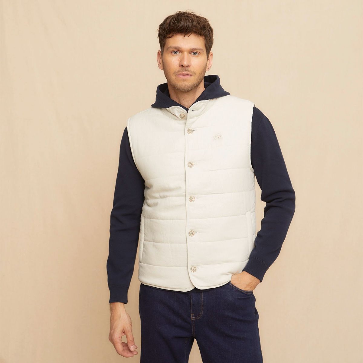 LA MARTINA - Chaqueta Bomber Lino Regular Fit Hombre La Martina