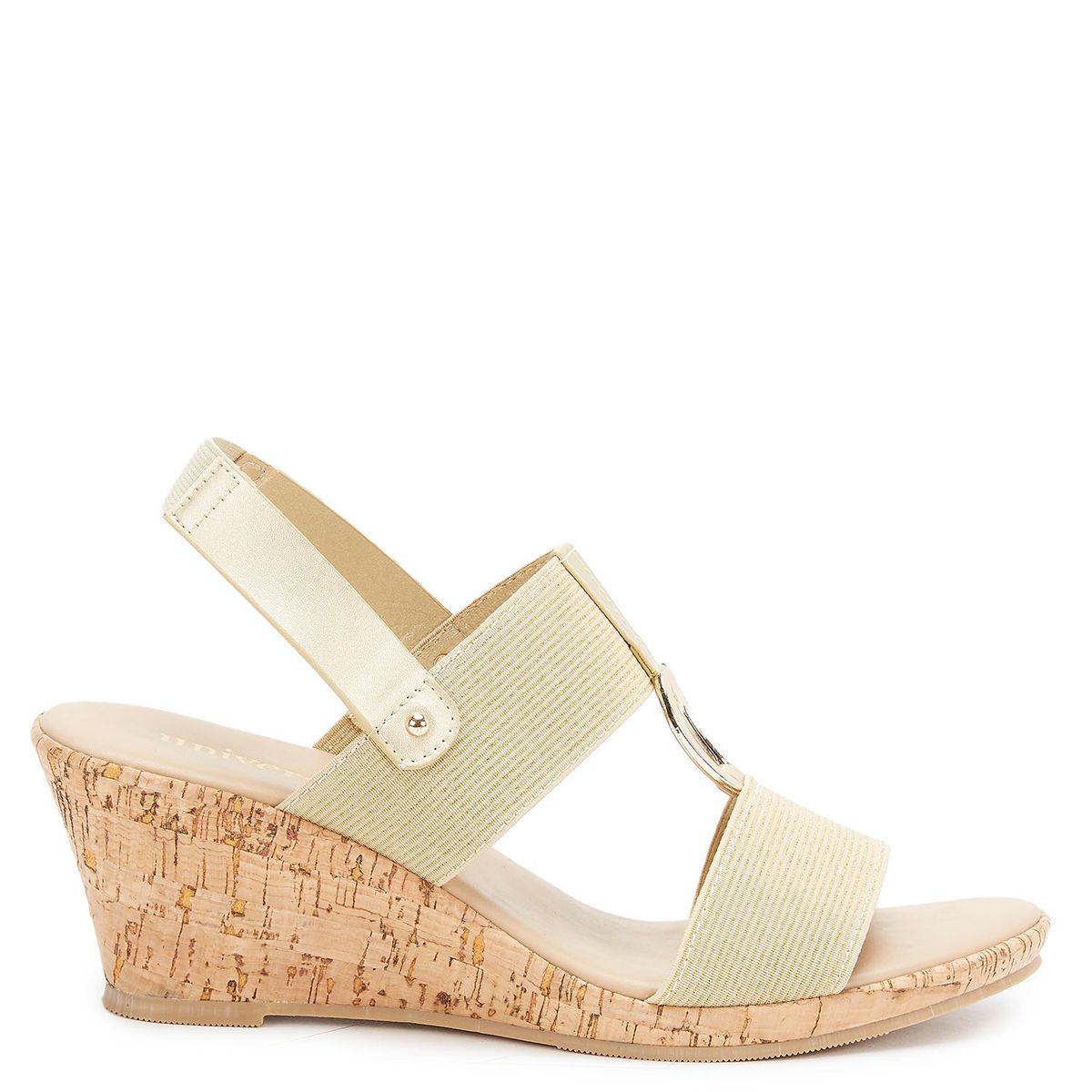 UNIVERSITY CLUB - Sandalia de Cuña Casual para Mujer University Club Amarillas