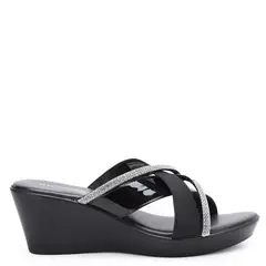 UNIVERSITY CLUB - Sandalia Mujer Negro