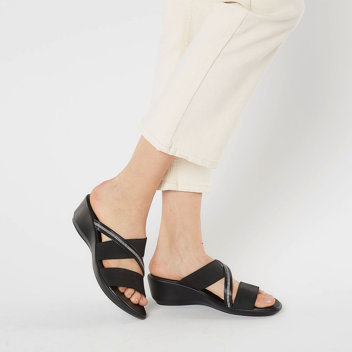 UNIVERSITY CLUB - Sandalia Mujer Negro University Club