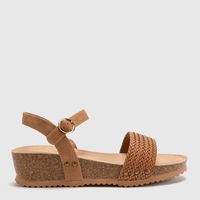 Sandalia de Plataforma Café para Mujer