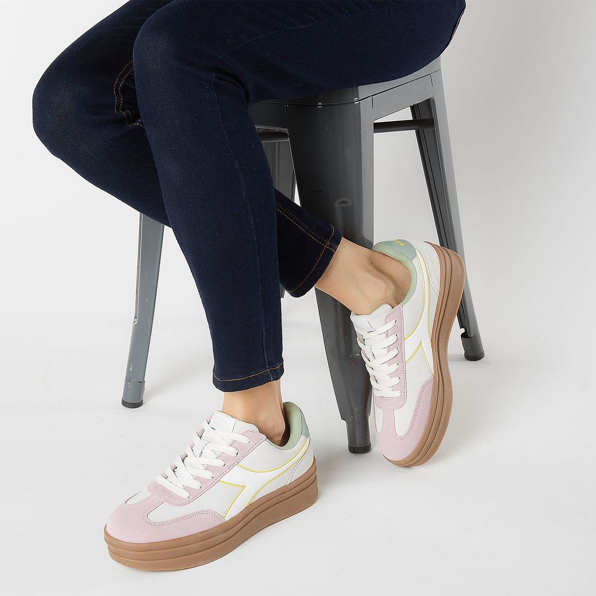 DIADORA - Bamplat Zapatilla Urbana Mujer Multicolor Diadora