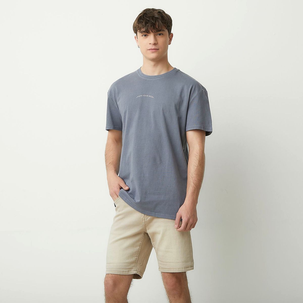 BEARCLIFF - Polera Bearcliff Manga Corta Algodón Relax Hombre