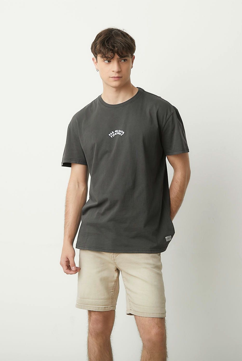 BEARCLIFF - Polera Bearcliff Manga Corta Algodón Relax Hombre
