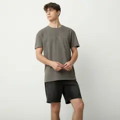 BEARCLIFF - Polera Manga Corta Algodón Relax Hombre