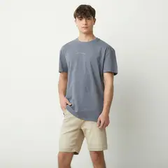BEARCLIFF - Polera Manga Corta Algodón Relax Hombre
