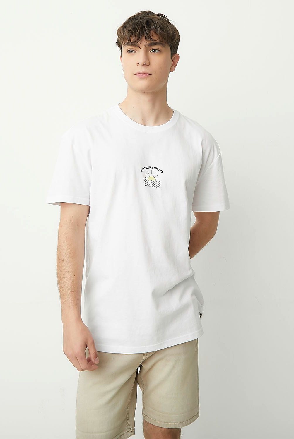 BEARCLIFF - Polera Bearcliff Manga Corta Algodón Relax Hombre
