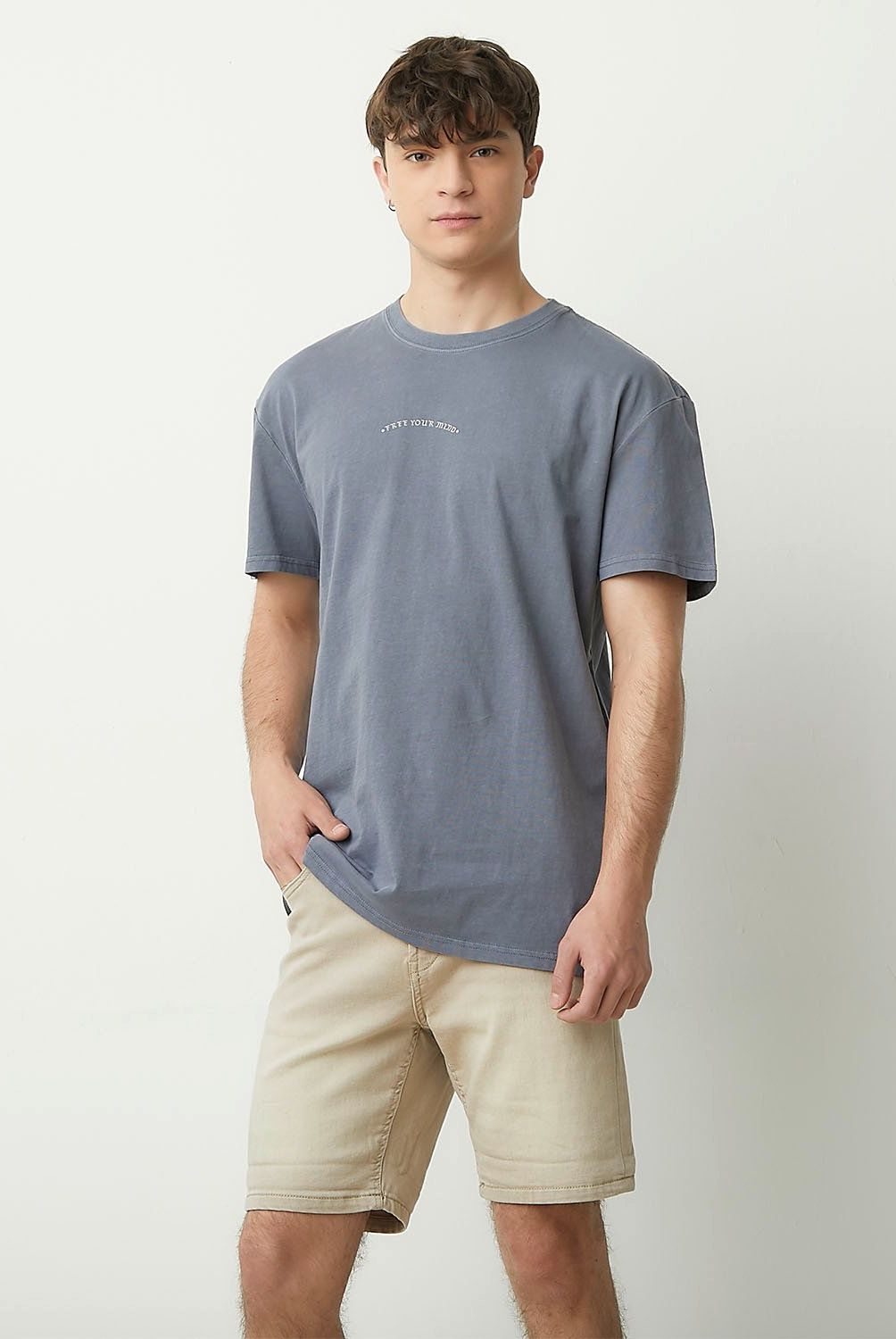 BEARCLIFF - Polera Bearcliff Manga Corta Algodón Relax Hombre