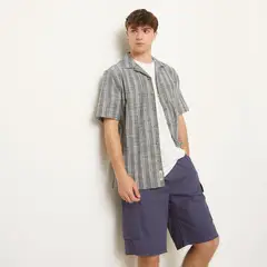 BEARCLIFF - Camisa Manga Corta Algodón Hombre