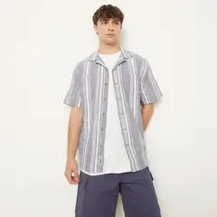 BEARCLIFF - Camisa Manga Corta Algodón Hombre