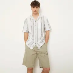 BEARCLIFF - Camisa Manga Corta Algodón Hombre