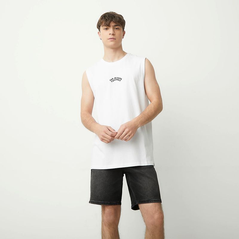BEARCLIFF - Polera Sin Mangas Casual Hombre Bearcliff