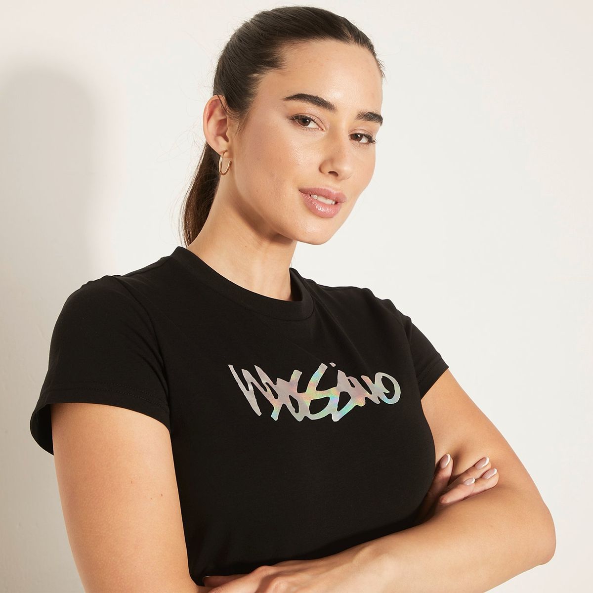 MOSSIMO - Polera Manga Corta Algodón Mujer Mossimo