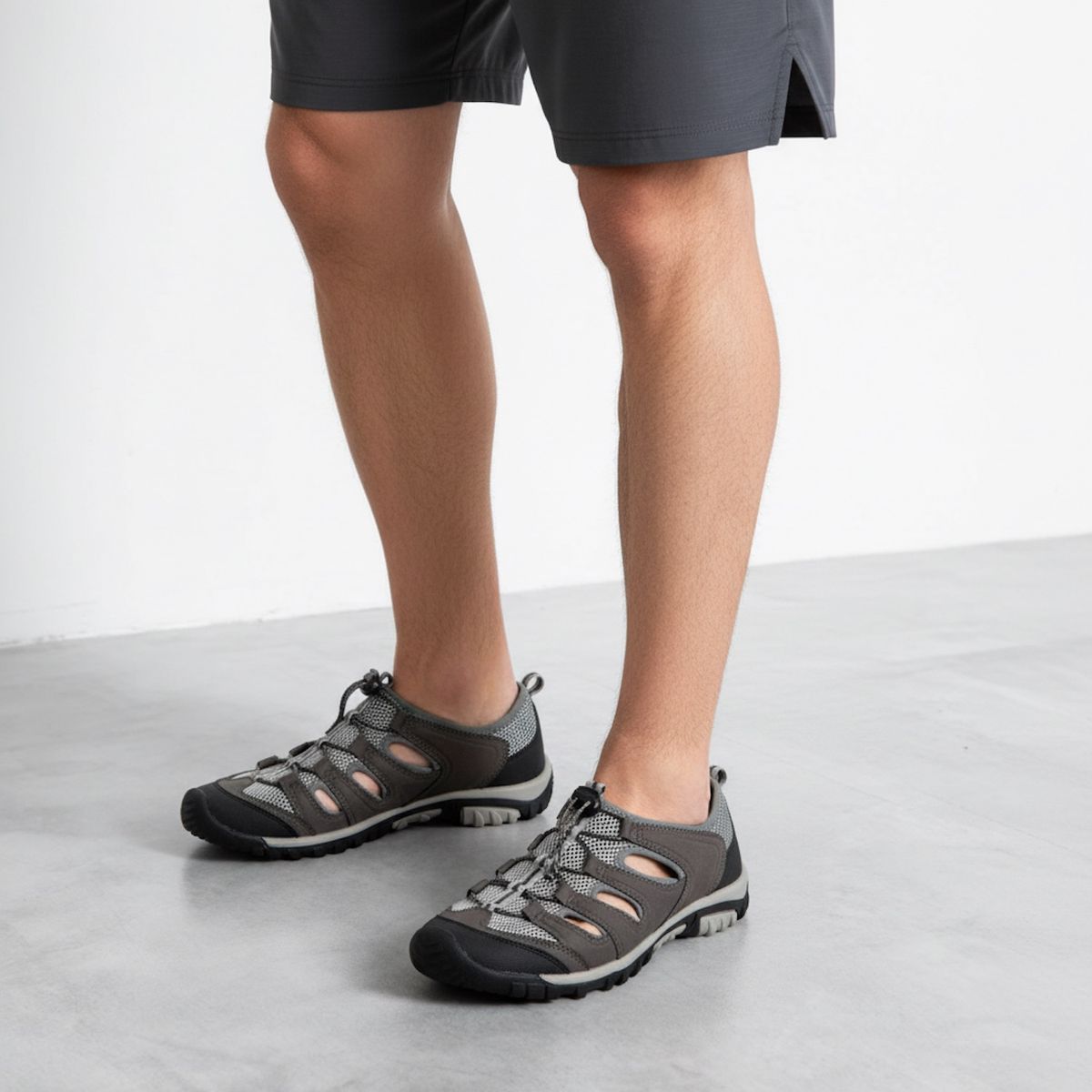 NEWPORT - Sandalia Hombre Gris Newport