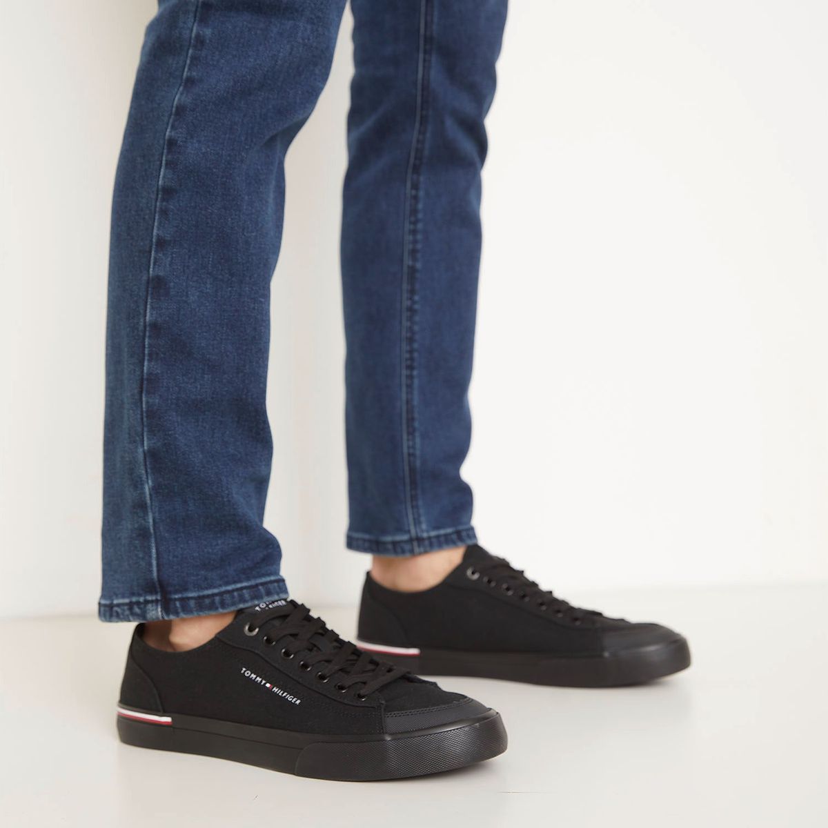 TOMMY HILFIGER - Zapatilla Urbana Hombre Negro Tommy Hilfiger