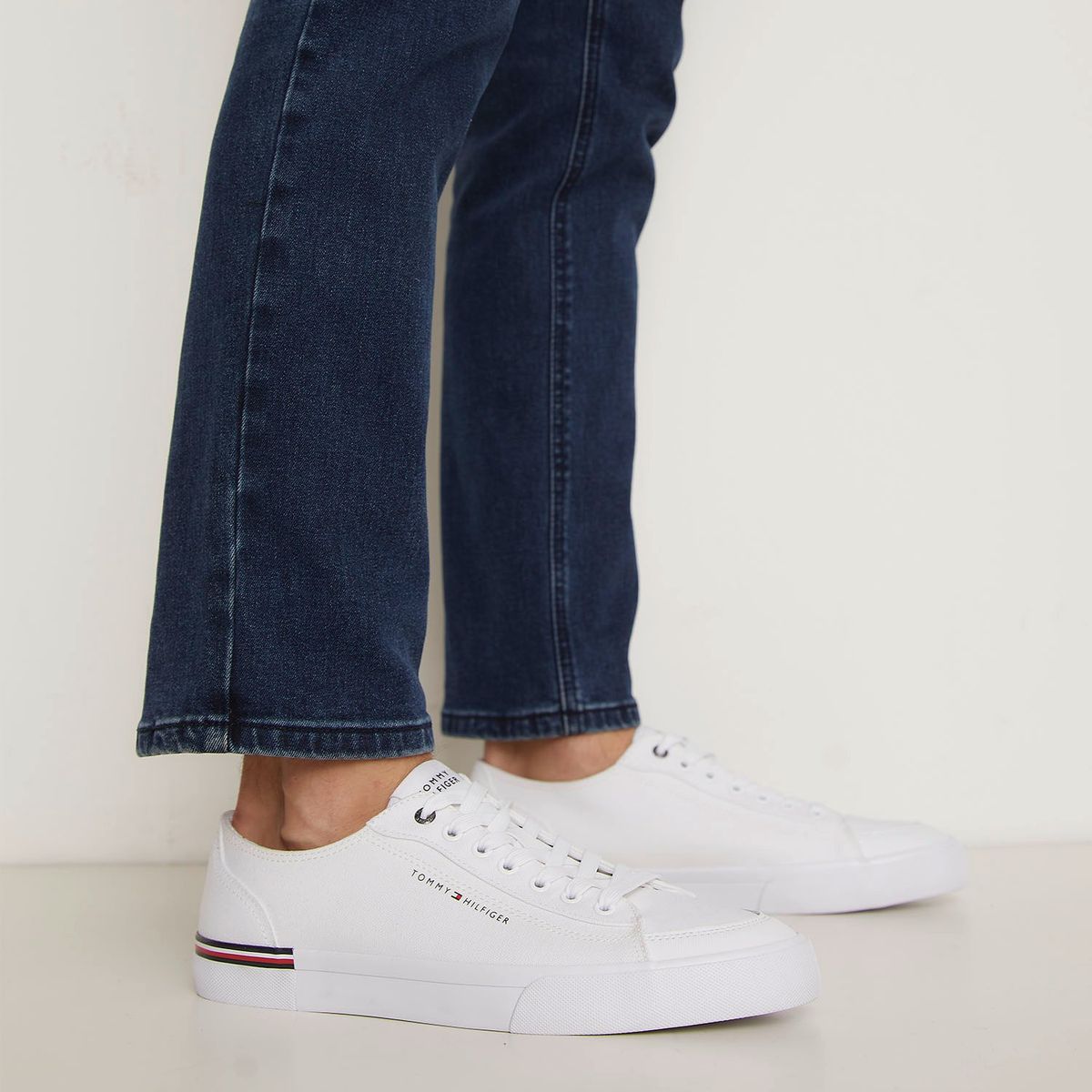 TOMMY HILFIGER - Zapatilla Urbana Hombre Blanco Tommy Hilfiger