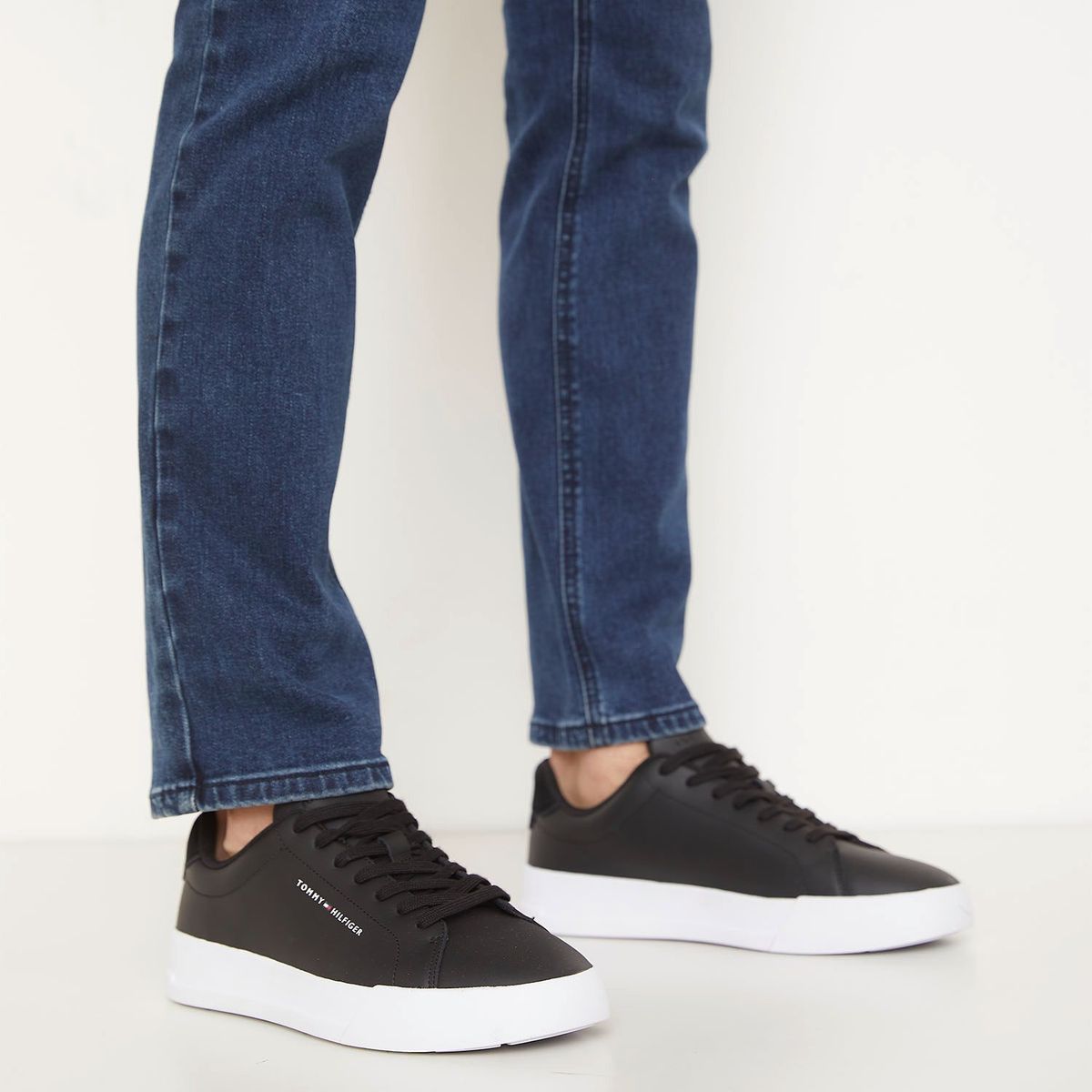 TOMMY HILFIGER - Zapatilla Urbana Hombre Negro Tommy Hilfiger