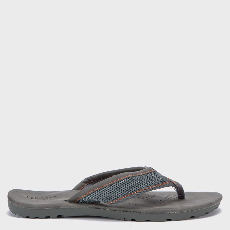 NEWPORT - Sandalia Hombre Cuero Gris Newport 