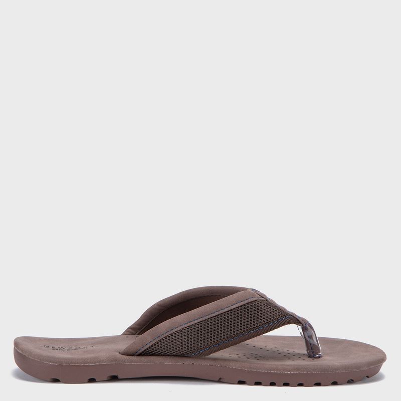 NEWPORT - Sandalia Hombre Cuero Café Newport