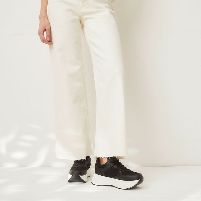 BASEMENT - Zapatilla Urbanas Mujer con Plataforma Basement Negro