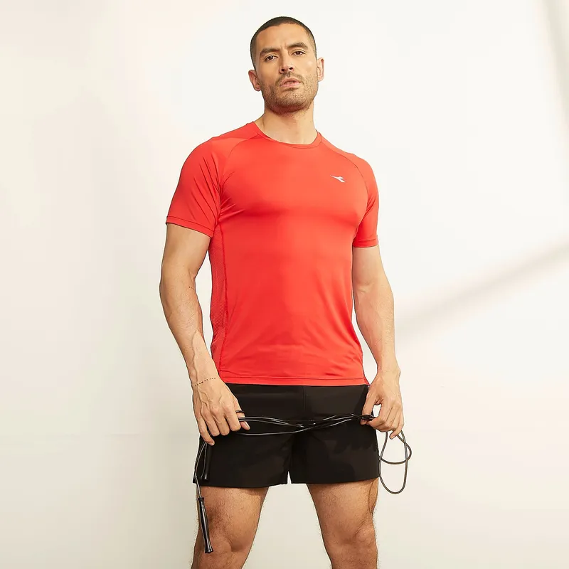 DIADORA - Polera Deportiva Manga Corta Hombre Diadora