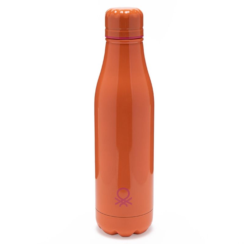 BENETTON - Botella De Agua 500 Ml Brillante Acero Inoxidable Benetton
