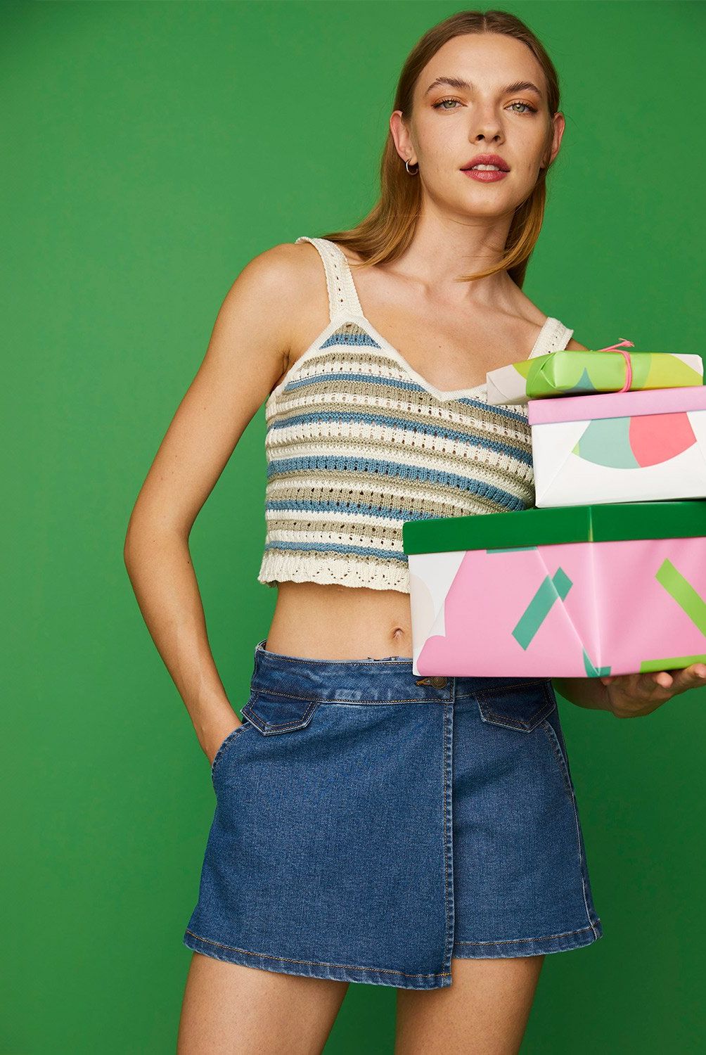 DOO AUSTRALIA - Falda Jeans Asimétrica Doo Australia para Mujer