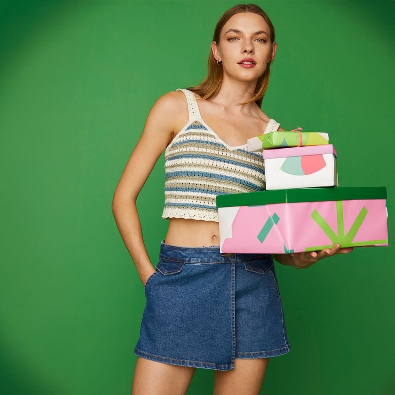 DOO AUSTRALIA - Falda Jeans Asimétrica Doo Australia para Mujer
