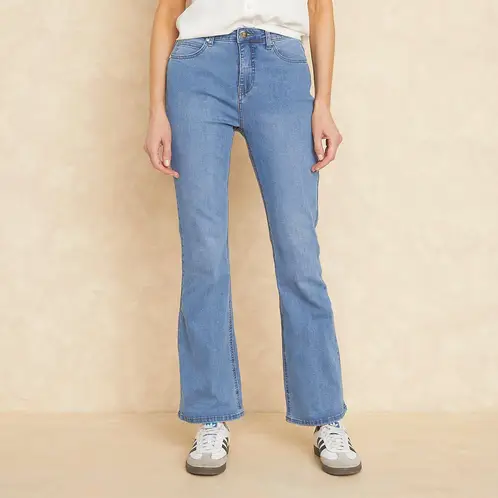 APOLOGY - Jeans Flare Tiro Medio Mujer
