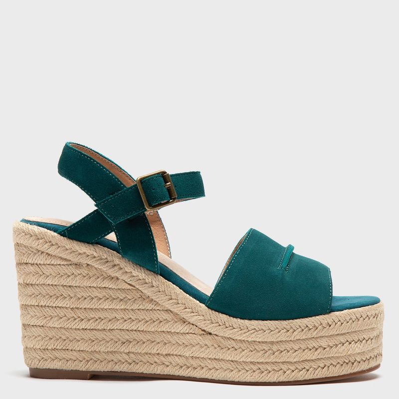 APOLOGY - Sandalia Mujer Cuero Verde Apology
