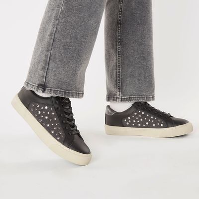 Imagen 2 del producto Zapatilla Urbana Cuero Negro Mujer