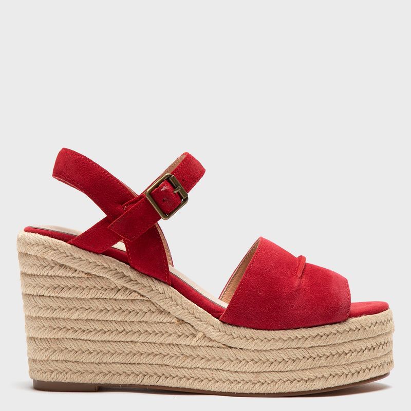 APOLOGY - Sandalia Mujer Cuero Rojo Apology
