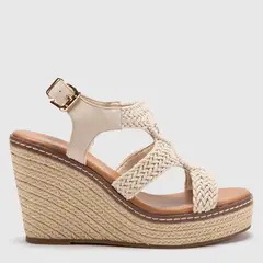 MOSSIMO - Sandalia de Cuña Trenzadas para Mujer
